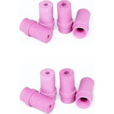 2 jeux de 4 Buses céramique roses pour Pistolet Sableuse Microbilleuse 5mm