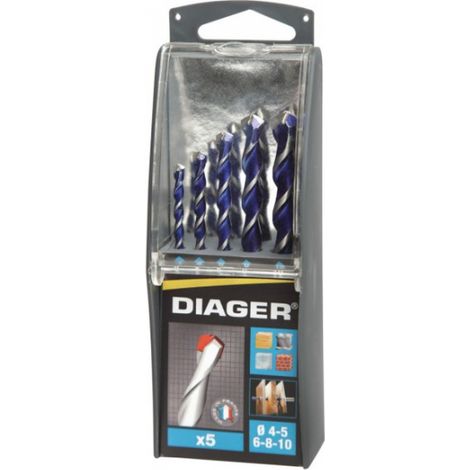 Coffret Forets Multi-matériaux Diager Polyvalence Et Précision Sur Divers Matériaux - Diager (1/4)