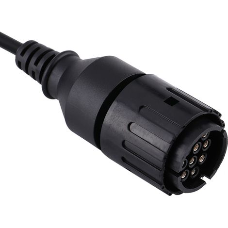 Adaptateur OBD2 10 vers 16 broches, câble de diagnostic moto pour ICOMD, connecteur moto, outil de scan, 10 à 16 pins, compatible motocyclette. (1/5)