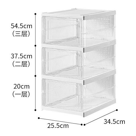 Étagère à chaussures pliable, grand organisateur de chaussures pour placard, 6 niveaux, pliable, pour ranger vos baskets, boîtes à chaussures empilables en plastique transparent solide, convient à la