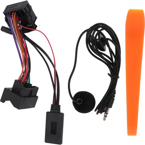 Câble d'entrée Audio AUX pour voiture, Bluetooth 5.0, avec Microphone, adaptateur mains libres de remplacement pour A3 TT A4 2007 – 2014 (1/5)