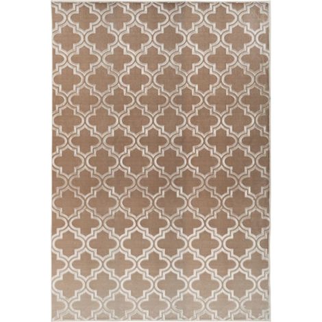 Tapis Vintage Fait Main "Monroe I" Taupe 80 x 300 cm (1/4)