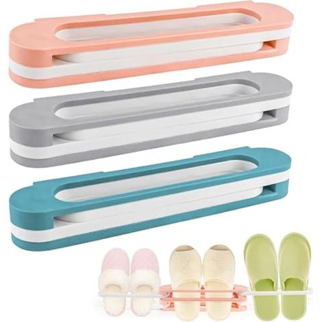 Porte-chaussures suspendu, auto-adhésif avec perçage, pliable, 3 en 1, pour le camping (1/5)