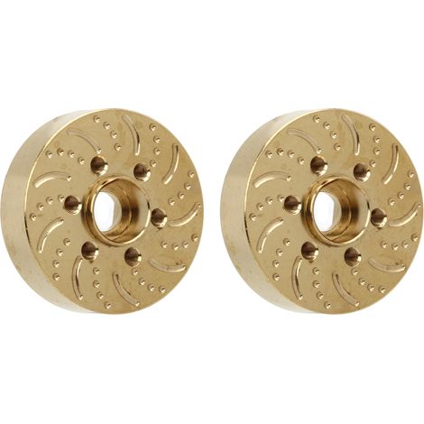 Lot de 2 masses d'équilibrage en laiton pour roues de 1,9 et 2,2 pouces (adaptateur hexagonal pour voiture RC crawler, pièces de rechange de 15 mm). (1/5)