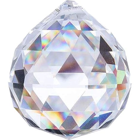 Kristallkugel – 50 mm Klarglasprisma – Dekorative Hängekugel für Lampen und Kronleuchter – Feng-Shui-Dekoration – 1 Stück (1/5)