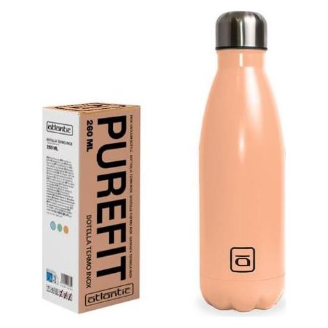 Borraccia Termica Acqua Freddo e Caldo in Acciaio Inox Arancio 500 ml (1/2)