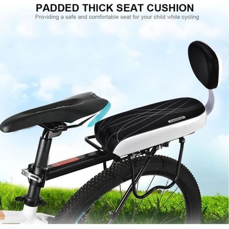 Siège de vélo arrière pour enfant PORTE BÉBÉ POUR CYCLE Junior porte bagage Selle Vélo Coussin dossier accoudoir