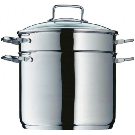 WMF Marmite à pâtes 7 litres argent acier inoxydable