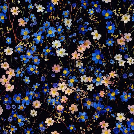 Tela decorativa para exteriores Oxford - Motivo de flores I DX5588 (1/5)