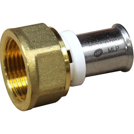 Raccord droit femelle multicouche 20/27 fixe à sertir - Ø16-3/4” - 30312-16-20 - Fixoconnect - Ayor