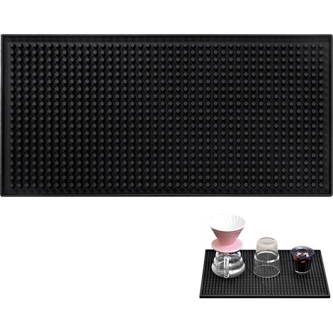 30x15cm Tapis Égouttoir,Tapis de Robinet en Silicone,Égouttoir pour Plan de Travail Anti-Dérapant pour Bar Protection,Salle de Bain,Cuisine (1/5)