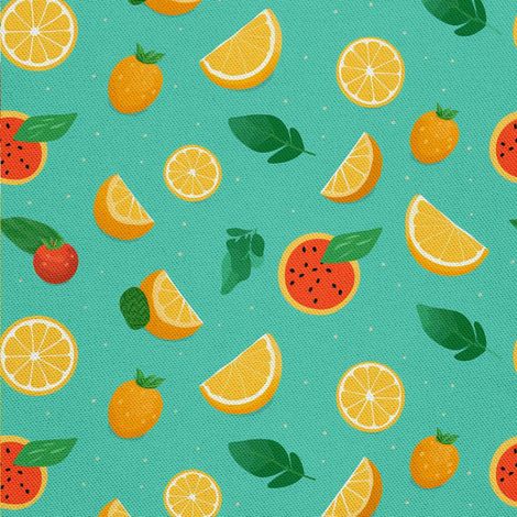 Tela decorativa para exteriores Oxford - Motivo frutal  DX6403 (1/5)
