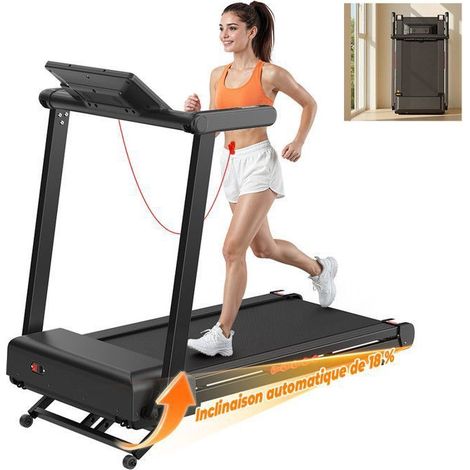 Elektrisches Klapp-Laufband, automatische Steigung 18%, Geschwindigkeit 1-16 KM/H, Motor 4.0HP, Bluetooth-Anwendung, Touch-Tasten (1/5)