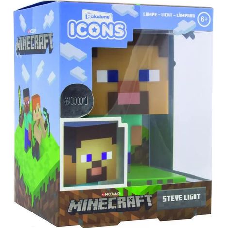 Lampe Paladone Minecraft Steve plastique 11 cm (1/3)