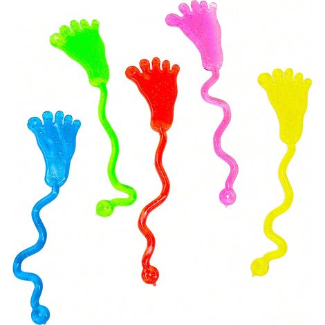 Lot de 20 jouets anti-stress : mains collantes et extensibles style Noël, personnages grimpants, design aléatoire, pour animations de fête, petits cadeaux de Noël, cadeau anti-stress et pour la Saint- (1/4)