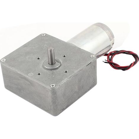 Moteur à engrenage vis sans fin réversible turbine 24 V CC 60 tr/min (18ed0d6d6f803e586a7f027e658a6c (1/3)
