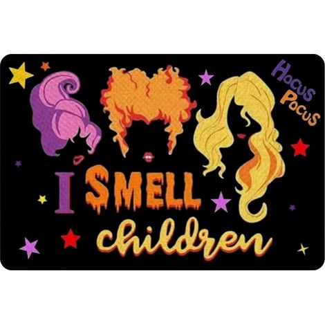 Paillasson d'Halloween antidérapant lavable, tapis d'entrée extérieur pour sol intérieur, décoration salle de bain cuisine, motif fantôme et citrouille. (1/5)