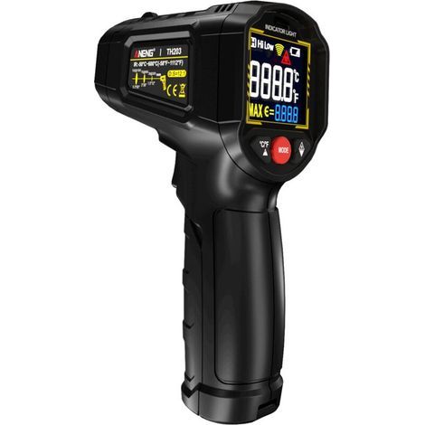 Intelligent Industrial Infrared Thermometer -50600℃ Handheld VA Reverse Display Tester Pyrometer (1/5)