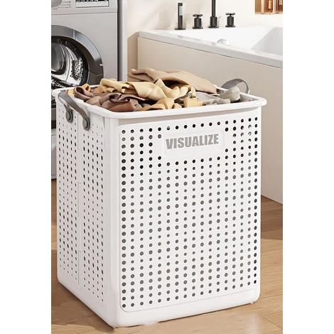 Cesta de lavandería plegable, cesta de lavandería portátil, cesta de almacenamiento para el hogar de gran capacidad, cesta de almacenamiento para el baño