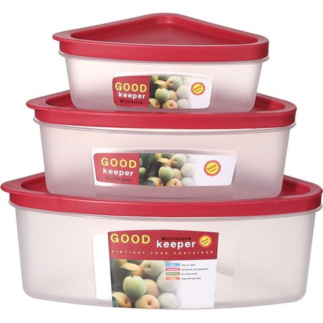 Boîte De Rangement Alimentaire - Plastique Alimentaire - Réfrigérateur Et Micro-ondes - 225 ml 500 ml 900 ml - Lot De 3 (1/5)