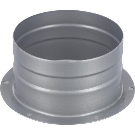 100 mm Connecteur de conduit de ventilation à bride en métal, adaptateur de bride de tuyau mural pour ventilateurs de conduit, aérations de cuisine, ventilateurs d'échappement, hottes de cuisinière (1/4)