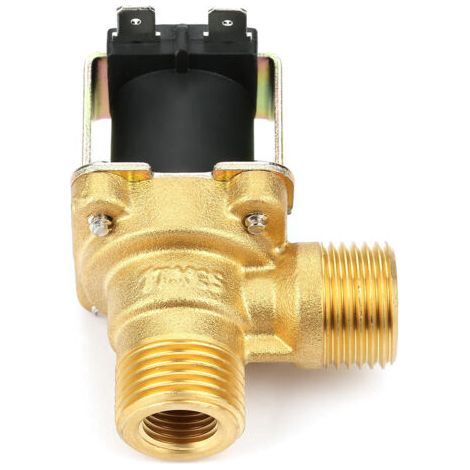 Électrovanne électrique d'entrée d'eau à commande pilote, normalement fermée en laiton DC24V G1/2. (1/5)