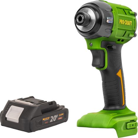 Procraft PS22bb Akku Schlagschrauber 20 V 230 Nm 1/2" Brushless + 1x Akku 2,0 Ah - ohne Ladegerät