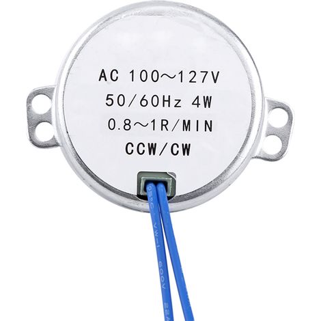 Stück Permanentmagnet-Synchronmotor, Wechselstrom 100–127 V, 4 W, 50/60 Hz, gegen den Uhrzeigersinn/im Uhrzeigersinn, Getriebemotor (1/5)