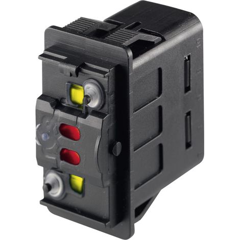 Marquardt 3250.0298 Kfz-Wippschalter 3250.0298 12 V/DC 10 A 2 x Aus/Ein rastend IP66/IP67 1 St.
