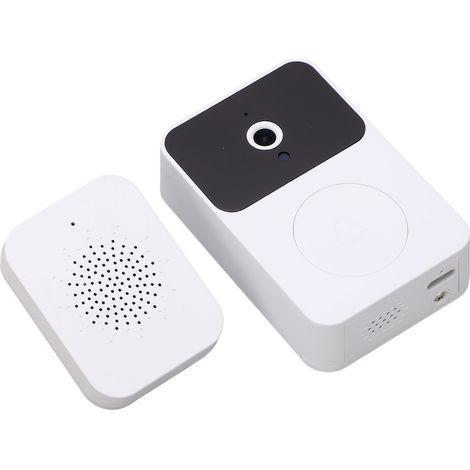 Sonnette vidéo sans fil avec vision nocturne infrarouge, appels vidéo et voix, connexion Wi-Fi 2,4 GHz pour la maison et le bureau (1/5)