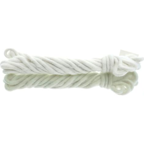 POSIWIO Deko - Kordel Wollweiß Ø 1 cm 5 Meter - Polyester
