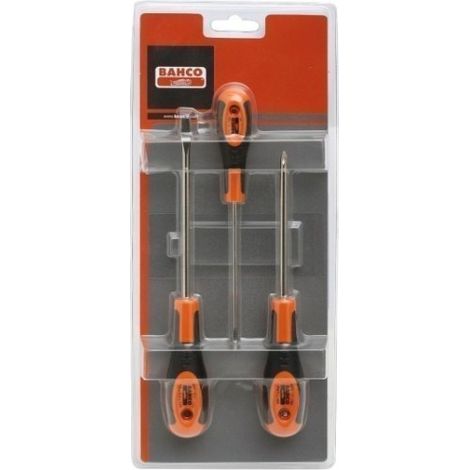 Destornillador Recta+Plana+Phillips Sensor Bahco 3 Pz