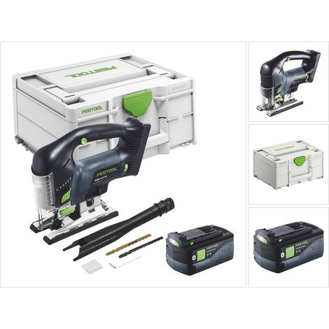 Festool CARVEX PSBC 420-Basic sierra de calar pendular sin cable 18 V 120 mm sin escobillas + 1x batería recargable 5,0 Ah + Systainer - sin cargador (1/5)