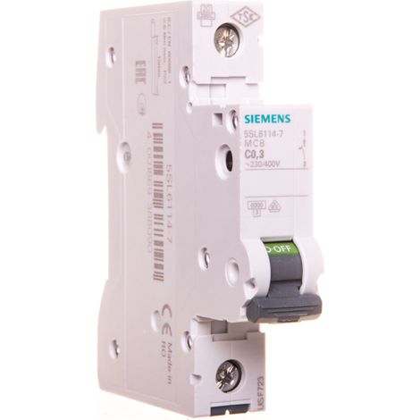 Leistungsschalter 1P C 3A 6kA AC sentron 5SL6114-7