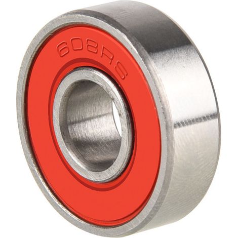 Roulements à billes 608ZZ, 10 roulements à billes miniatures de qualité, roulements en acier pour skateboard à roulettes, longboard et waveboard, 8  22  ​​7 mm (rouge) (1/5)