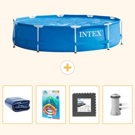 Intex Piscine Tubulaire Ronde - 366x76 cm - 5-pièces S3 (1/5)