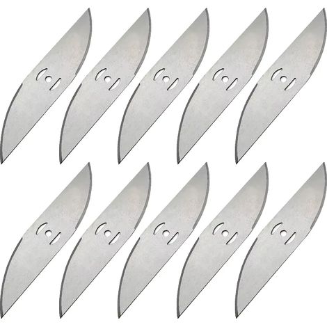 Lot de 10 accessoires pour outils de jardin : lame métallique avec trou de 5 mm pour débroussailleuse électrique et coupe-bordures. (1/5)