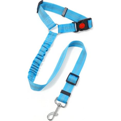 Laisse De Sécurité Pour Animaux De Compagnie - Sangle Réglable Pour Siège Voiture Avec Fixation Sur Appuie-Tête - 1 Pièce (1/4)