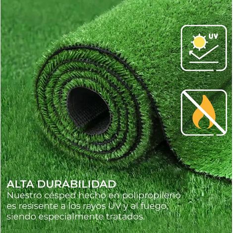 Gazon Synthétique Rouleau – 5mm Épaisseur, 1 x 5m. Tapis Décoratif Extérieur/Intérieur. Pose Rapide. Pour Jardin/Terrasse. (1/5)