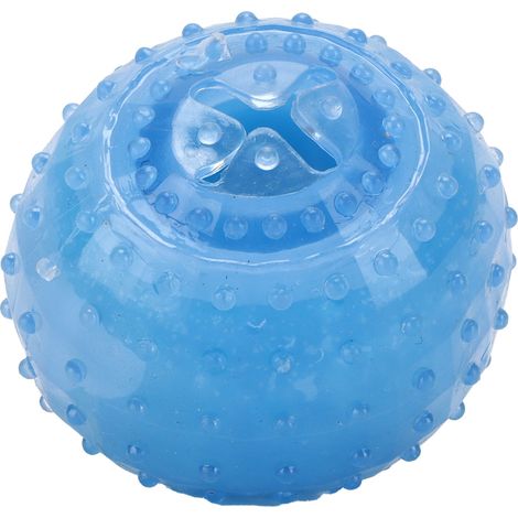 Kühlendes Kauspielzeug für Haustiere, bissfest, aus TPR, kühlender Beißring für Hunde (Ballform). (1/5)