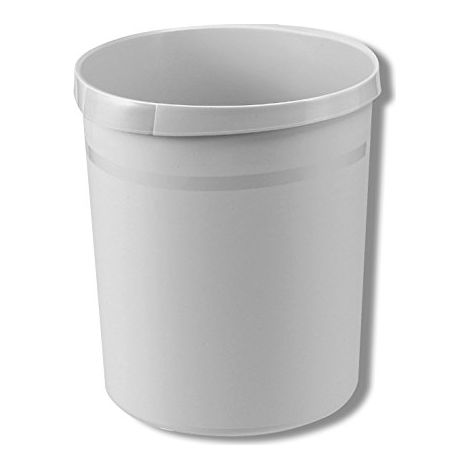 Han Grip 237 - Papelera (312 x 350 mm, 18 l, agarradero Empotrado), Color Gris