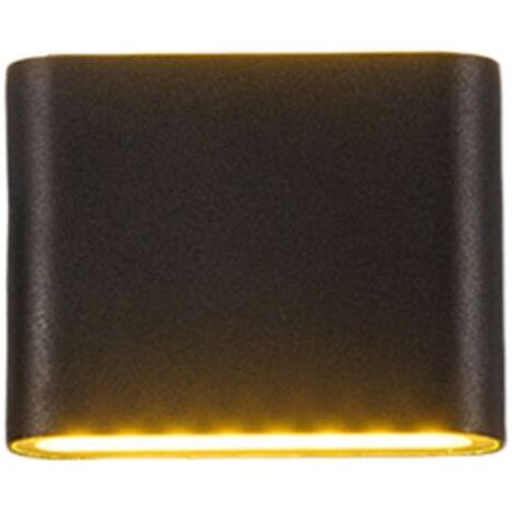 6W Lampada bagno specchio, lampada da parete LED a specchio, nero, luce bianca calda (1/5)