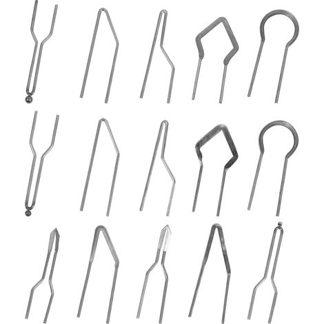 15 Embouts de Pyrogravure en Alliage Nichrome Haute Résistance la Chaleur 0-1000℃ pour Machine de Pyrogravure sur Bois DIY 30-50w Argenté Plusieurs styles (1/5)