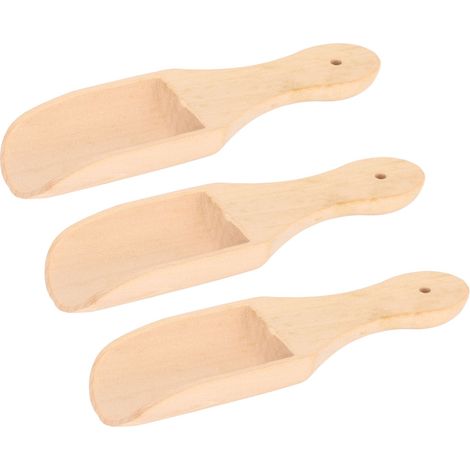 10 Cuillères à Sel de Bain en Hêtre Résistant, Lisse et Léger, Louche en Bois Polyvalente pour Bains et Feuilles de Thé (1/5)
