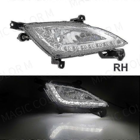 Feux de jour (DRL) pour pare-chocs avant Hyundai Elantra GT i30 (2012-2016) - 12 V (1/5)