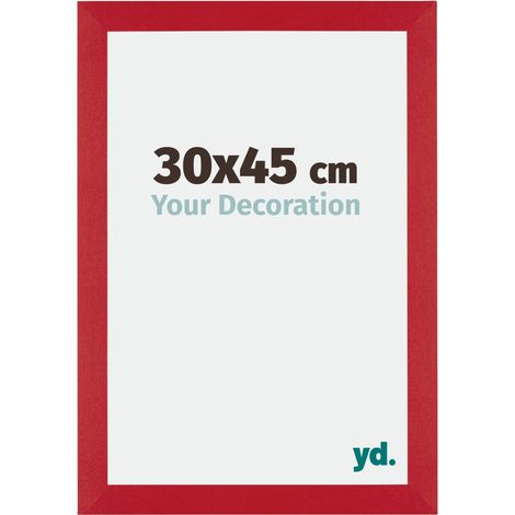 yd. - Cadre photo 30x45 - Rouge - MDF - Mura