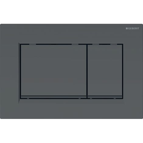 PLACCA 2 TASTI MODELLO SIGMA 30 NERO OPACO/NERO/NERO OPACO   GEBERIT