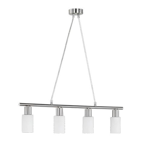 Reality Leuchten R30014007 - Lampada da soffitto a 4 luci, attacco E14, metallo, bianco (1/2)
