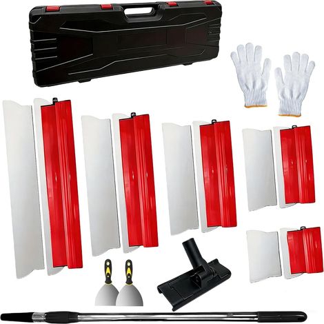 Lot de 5 Spatule Enduit Lissage Set pour Le Plâtrage de Plafond et Mur (1/5)
