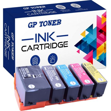 5x Tinte für Epson GP-E202XL CMYK (1/5)